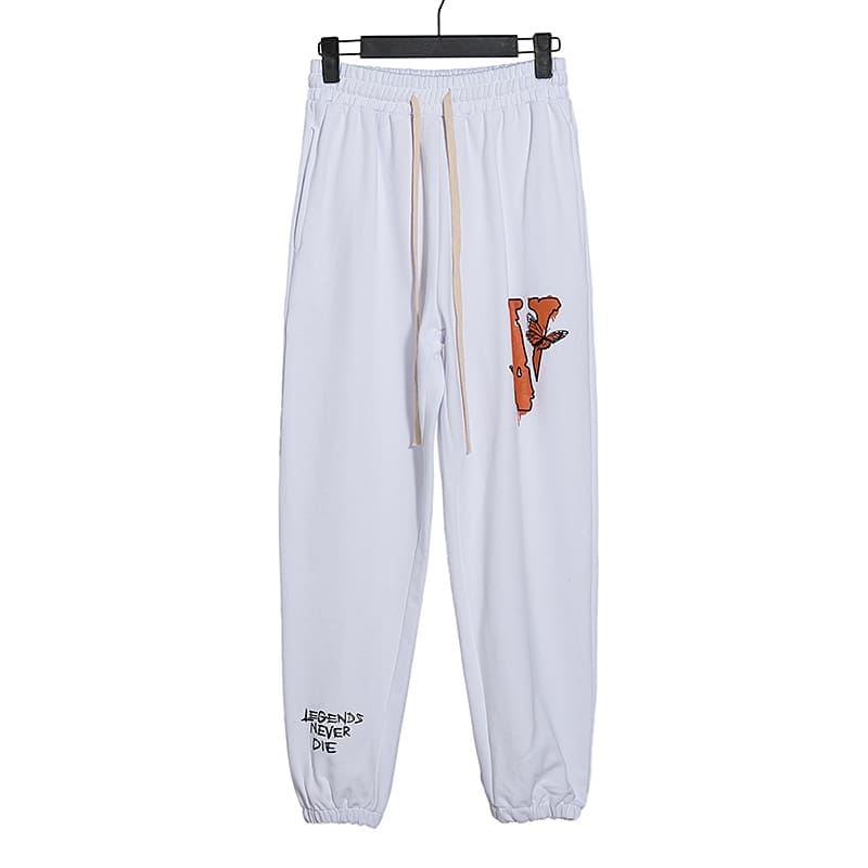 VLONE FOG 999 Juice WRLD Butterfly Sports Ankle-Tied Casual Pants
