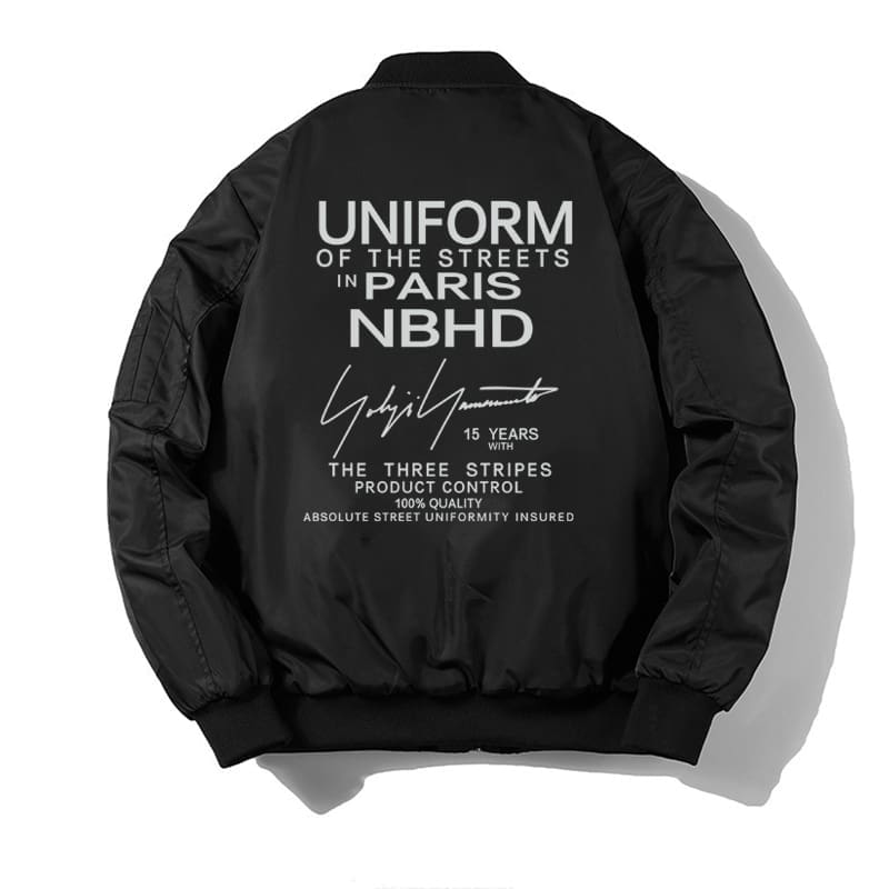 Nbhd X Yohji Yamamoto Heavy Letter Flight Jacket