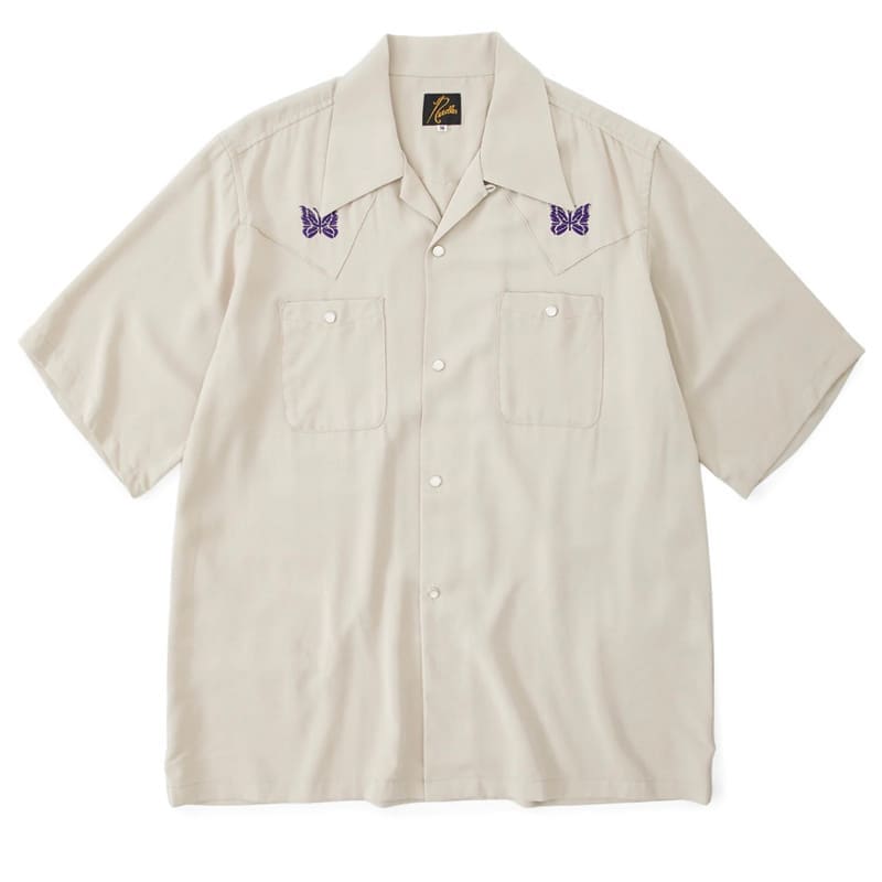 Bieber Style Needles Butterfly Embroidery Shirt