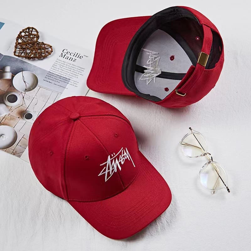 Stussy Embroidered Soft Top Baseball Cap for Men and Women