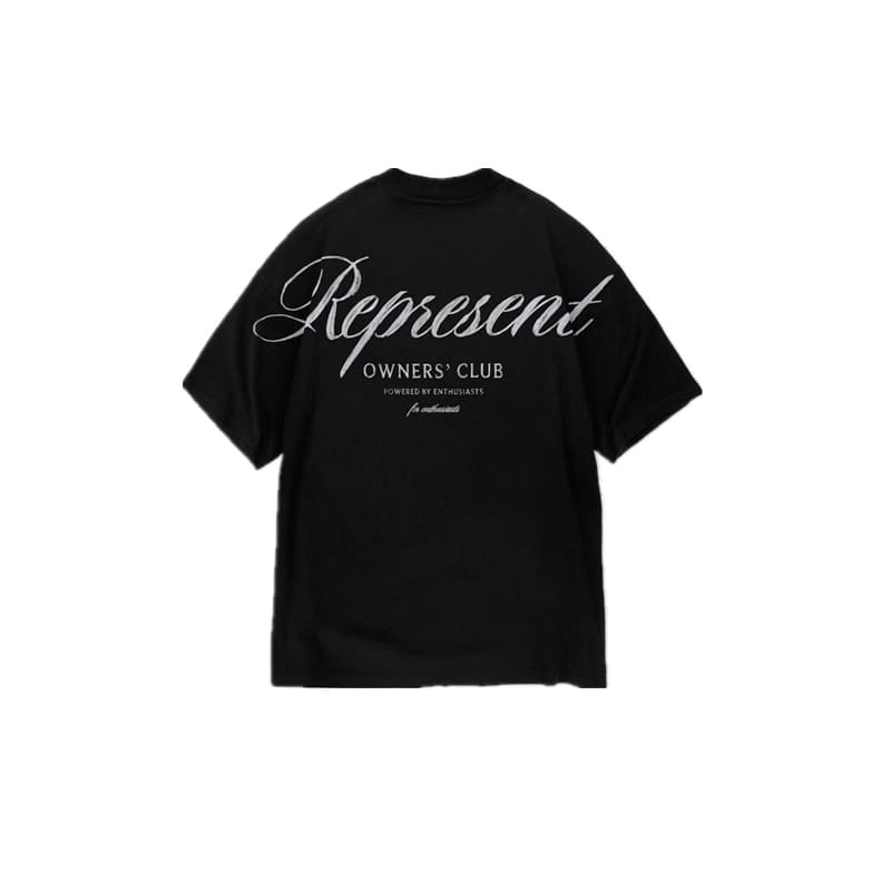 Represent Rep Cursive Script Tee