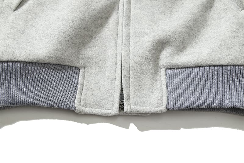 Essentials Duplex Joint Name Reflective Zip Woolen Jacket