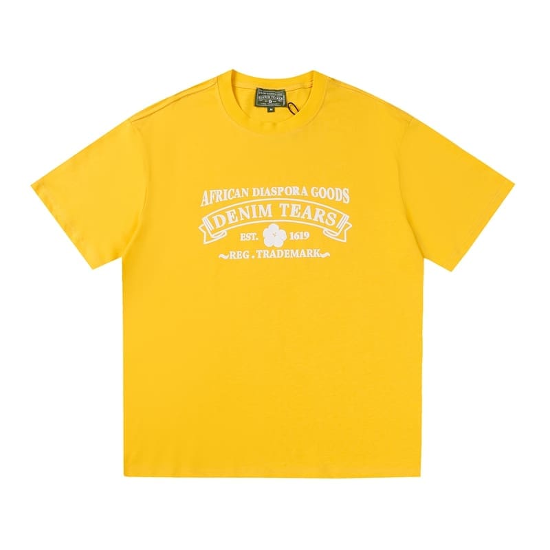 Denim Tears Kapok Letter Print T-Shirt & Shorts