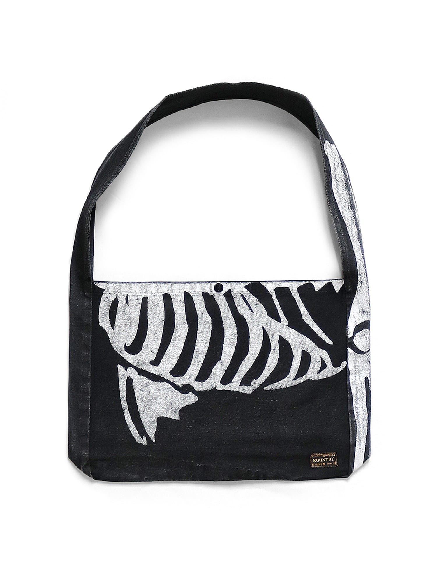 Kapital Pingtian Hehong Bone Print Crossbody Bag