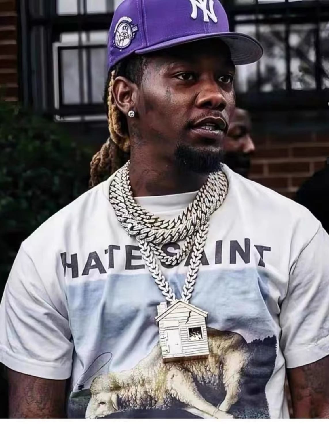 Saint Michael Angel Sheep Printed Loose Short Sleeve T-Shirt for Men and Women