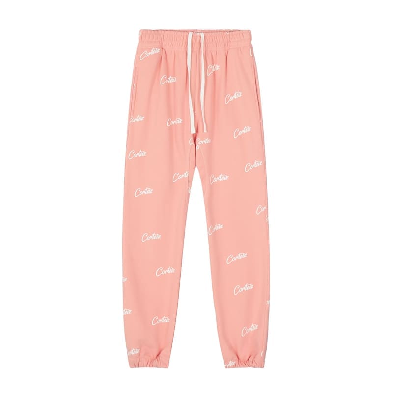 Corteiz Devil Island Letter Print Sweatpants