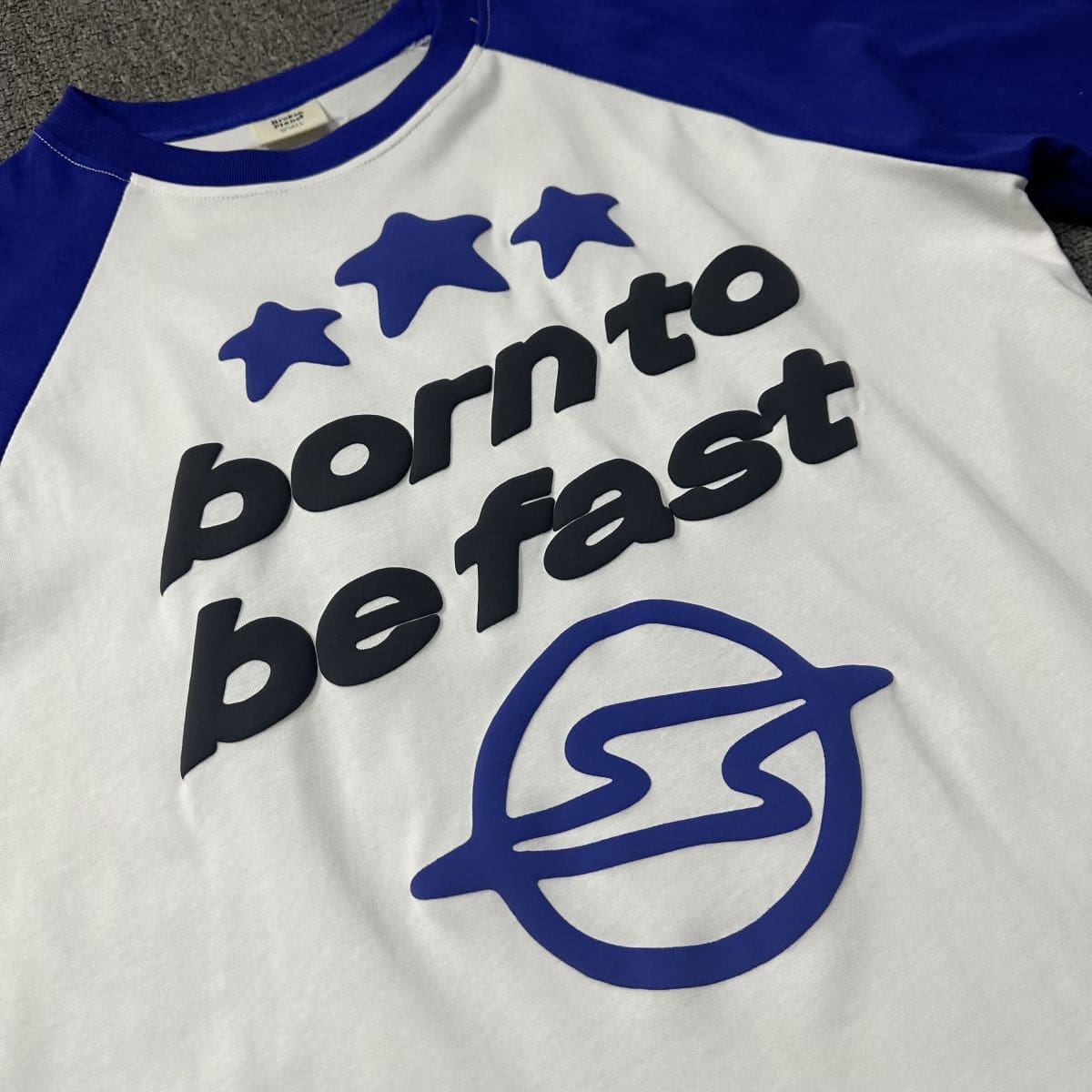 Broken Planet Puff Print Round Neck Short Sleeve T-Shirt for Men and Women