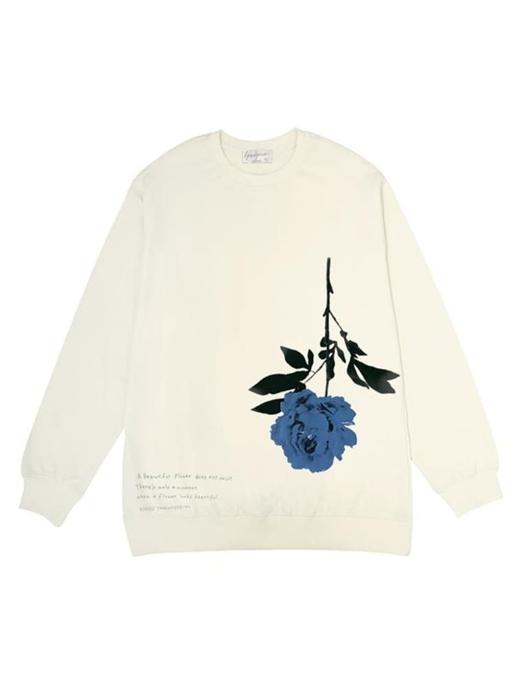 Yohji Yamamoto Rose Flower Sweatshirt