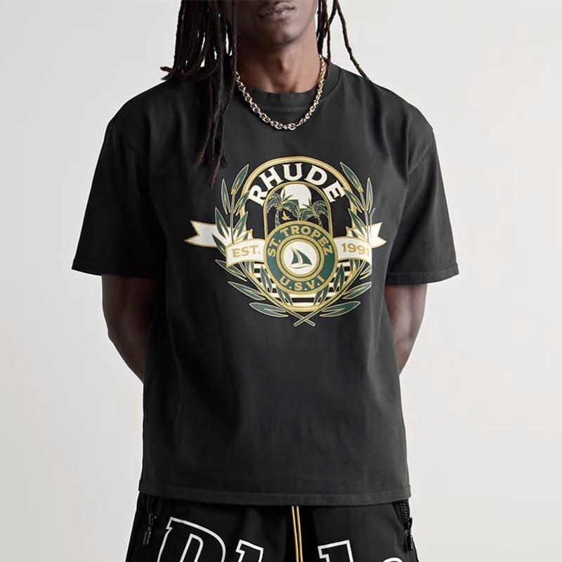 St. Tropez Logo-Print Tee