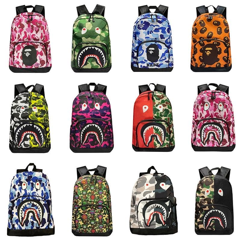 Bape Shark Schoolbag