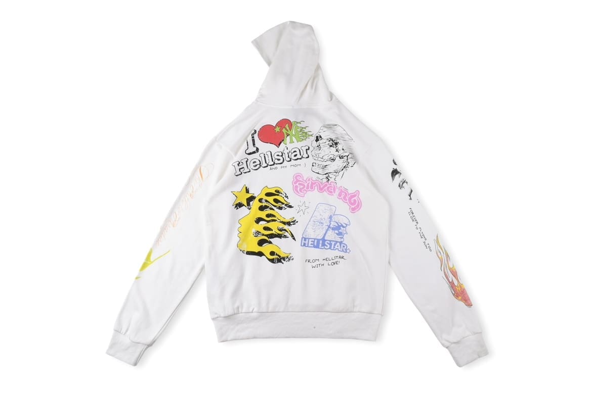 H*lst*r logo print hoodie high street fashion pullover for men and women