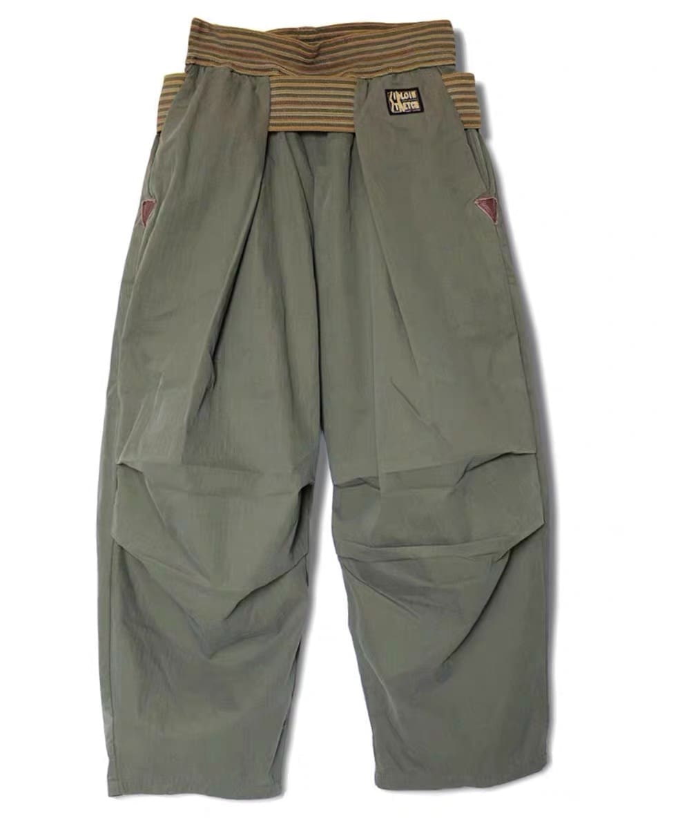 Kapital Hitian Hehong Five-Point Plaid Paratrooper Pants