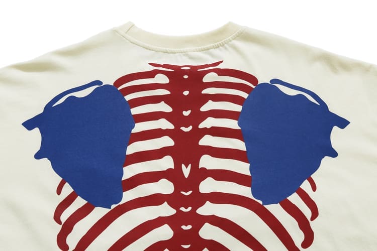 Kapital Classic Heart And Lung Skeleton T-Shirt