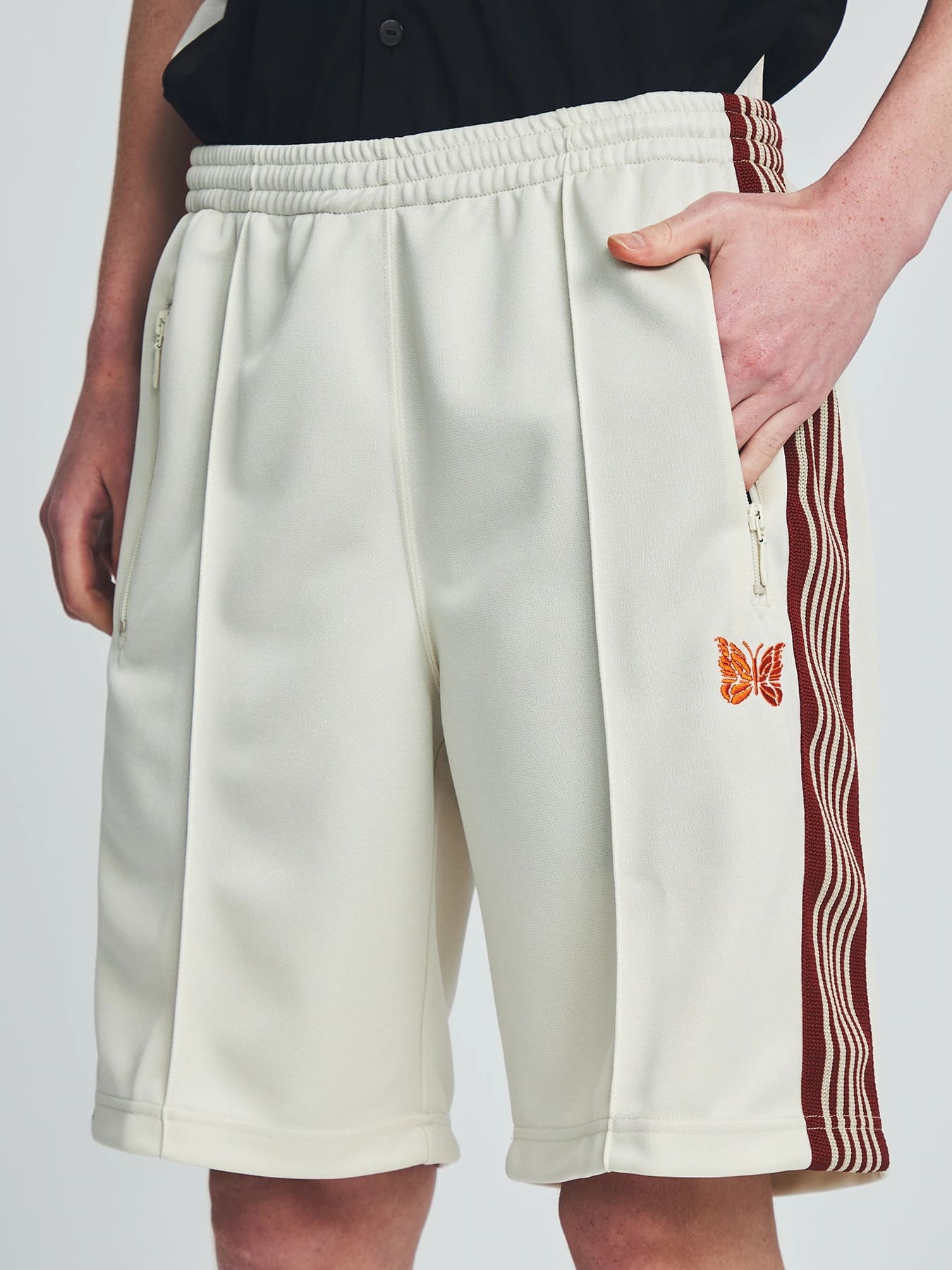 Needles Butterfly Embroidery Shorts (Wild Striped)