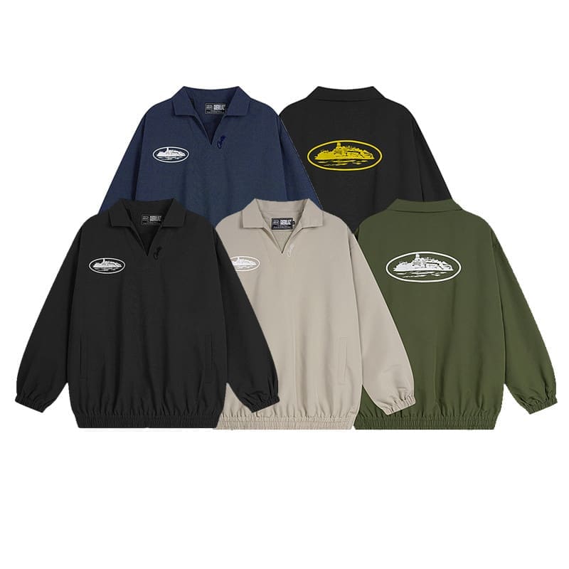 Corteiz Devil Island Printed Stand Collar Jacket