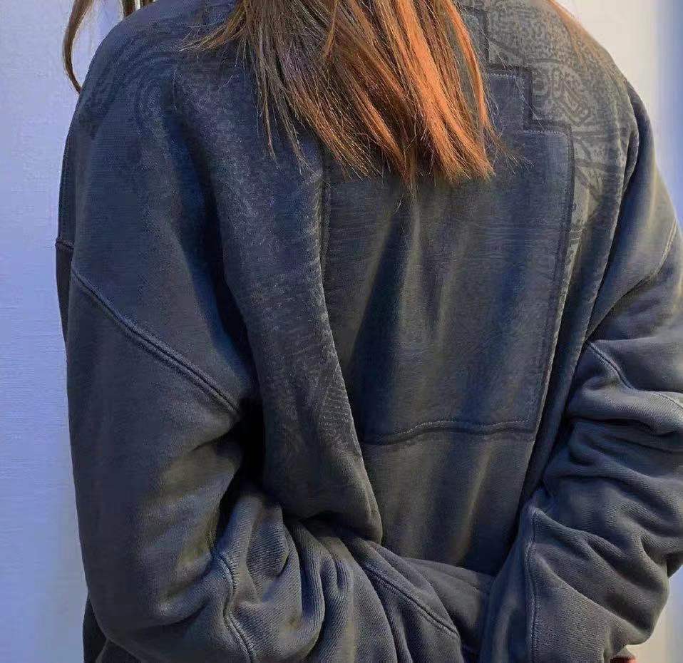 Cavempt Dark Gray Embroidered Sweater