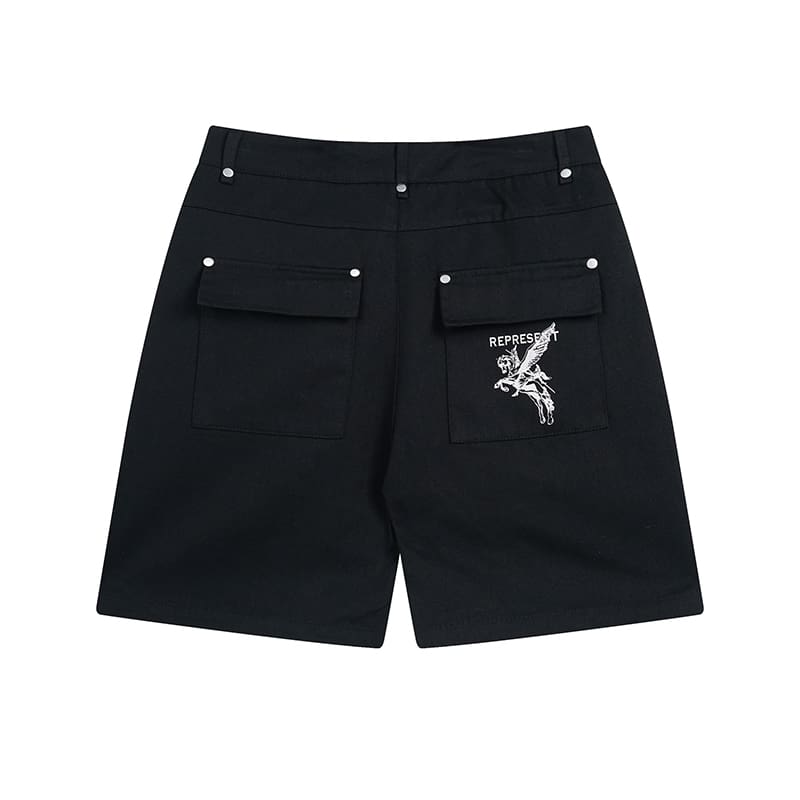 Represent Camouflage Workwear Shorts with Big Pockets for Men and Women