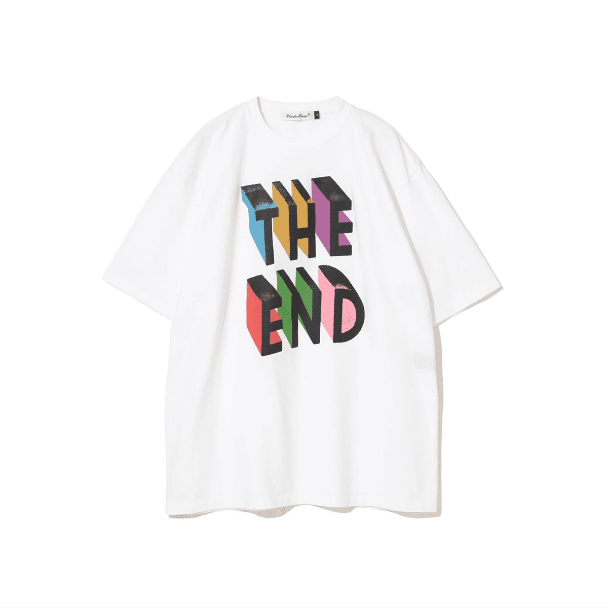 Undercover Retro Washed End Print Loose Short Sleeve T-Shirt for Men and Women