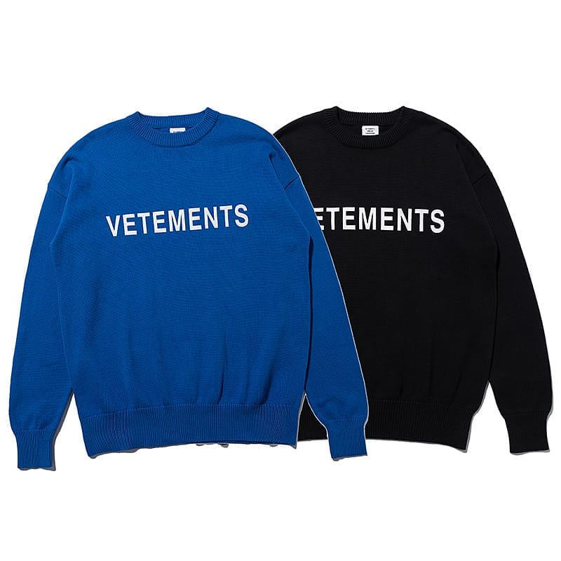 Vetements Klein Blue Sweater