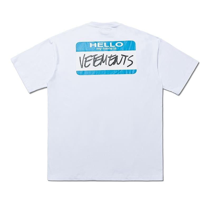 Vetements Letter Print Oversized Tee