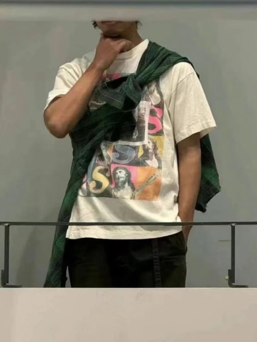 Saint Michael Sean Wotherspoon Limited Veges Vintage Print Short Sleeve T-Shirt