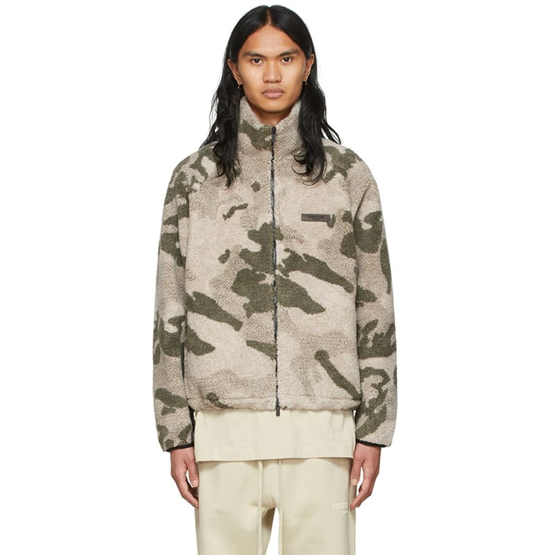 Fog Double Line Essentials Camouflage Fleece Jacket