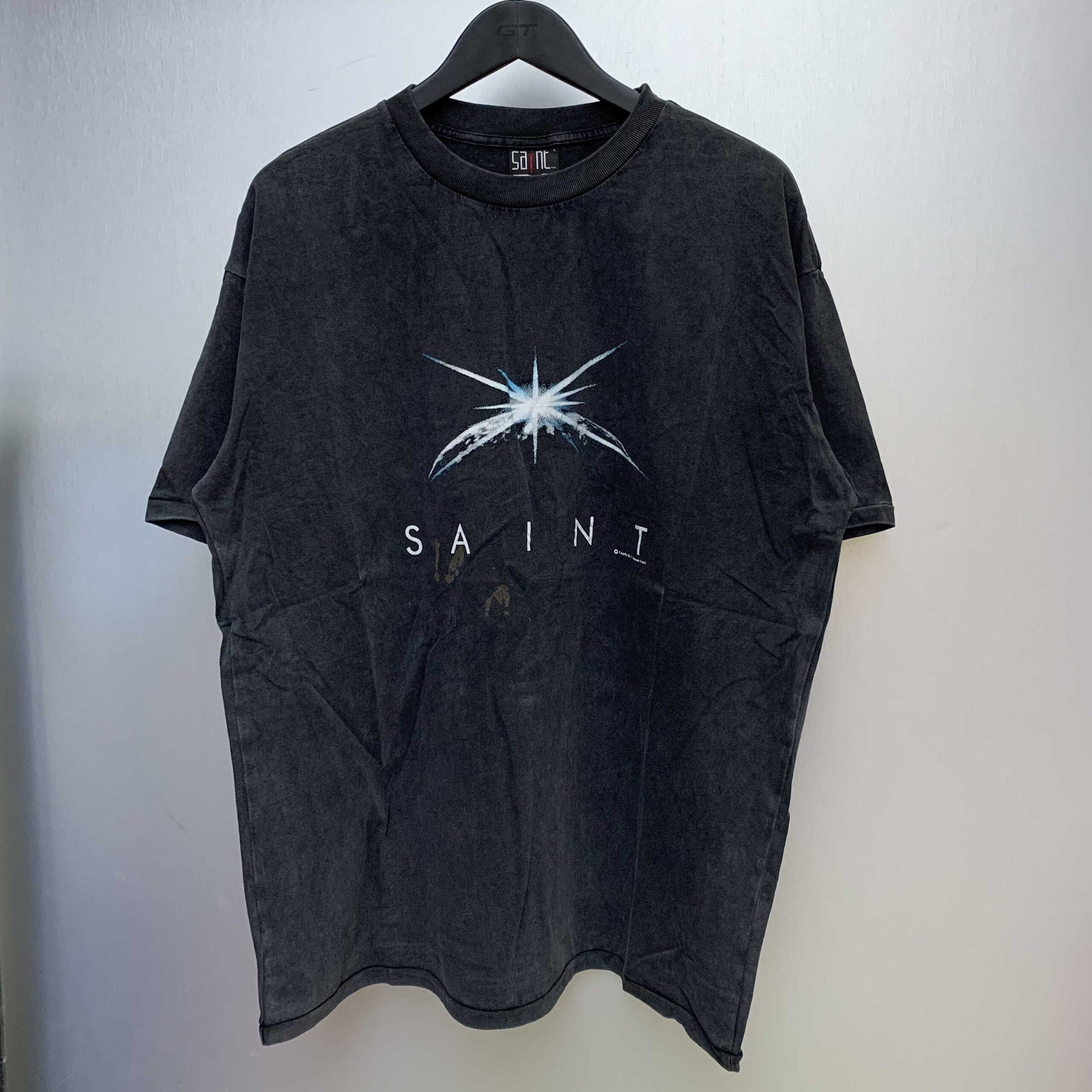 Saint Michael High Street Star Vintage Washed Casual T-Shirt for Couples