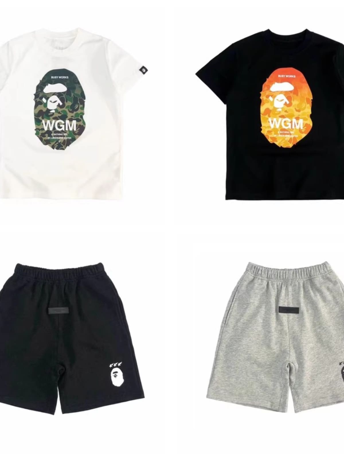 Bape Children’S Camouflage Short Sleeve Top