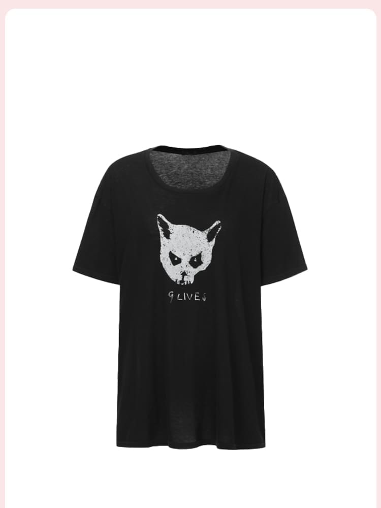 Design Printed Round Neck Tee