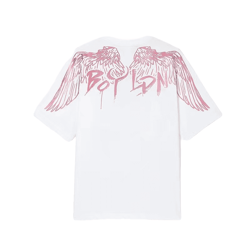 Pink Gold Cow Head Wings Unisex Tee