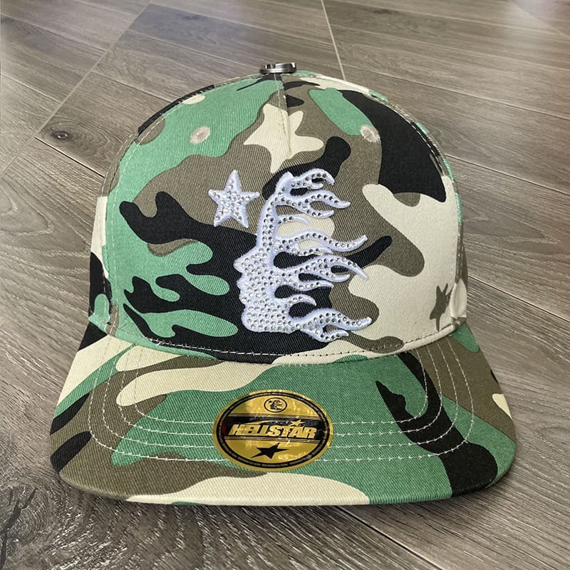 H*lst*r studios rhinestone logo fitted baseball hat for men and women