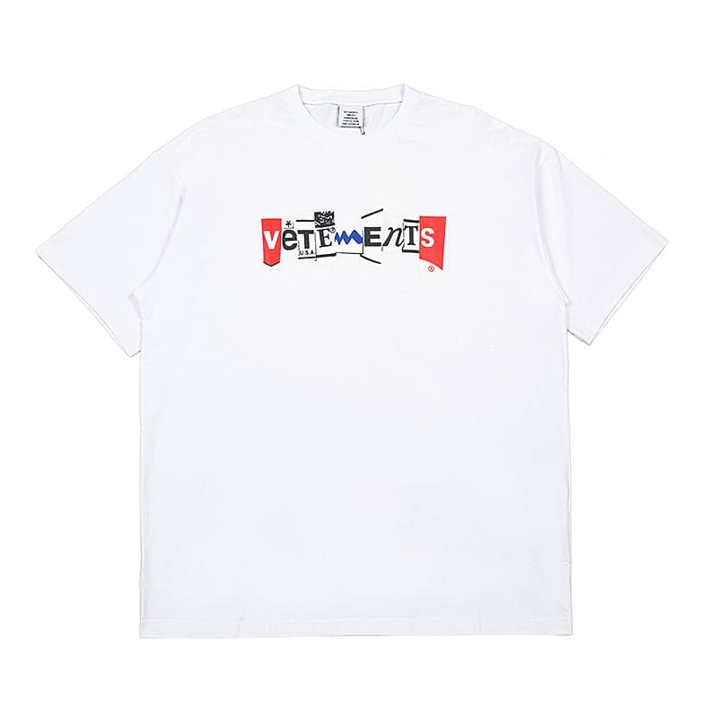 Vetements Letter Print Oversized Tee