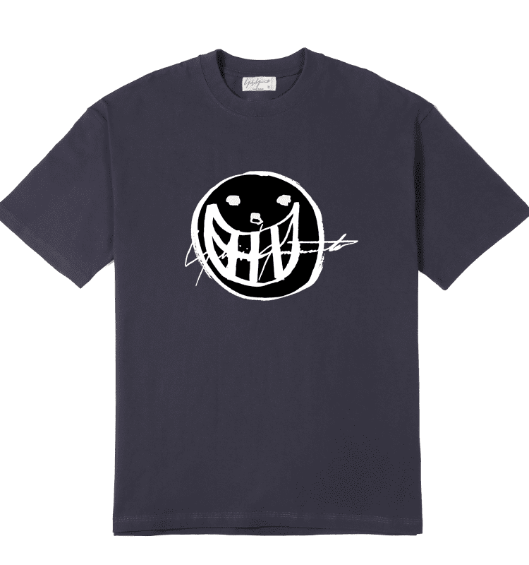 yohji yamamoto destroyed smiley F**e tee
