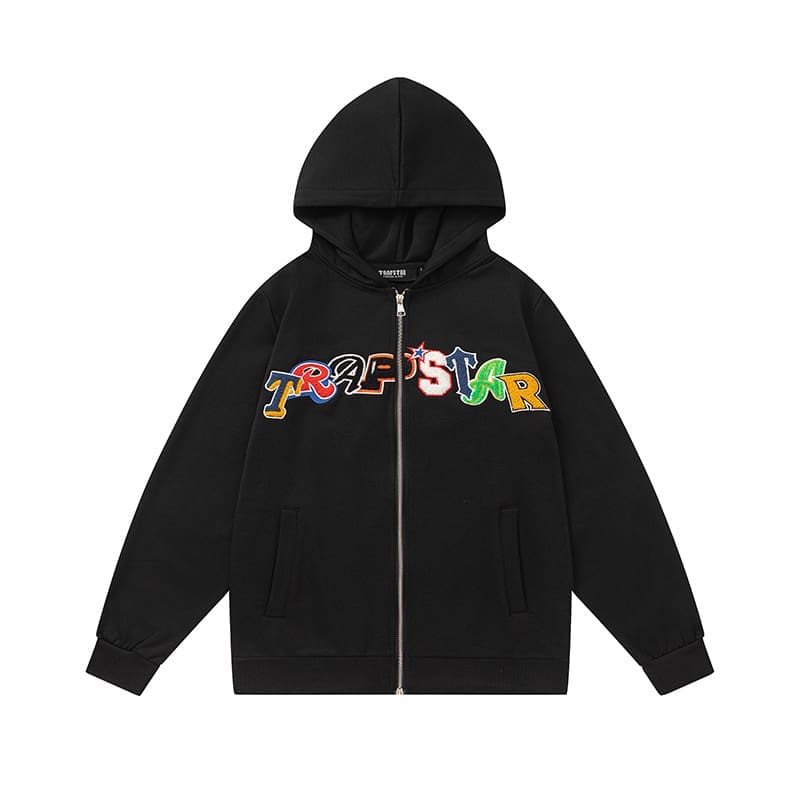 Maychao Trapstar Embroidery Zipper Hooded Jacket