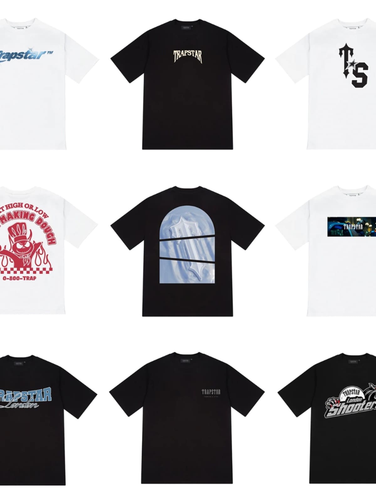 Trapstar Oversize Cotton Short Sleeve T-Shirt for Men and Women Summer