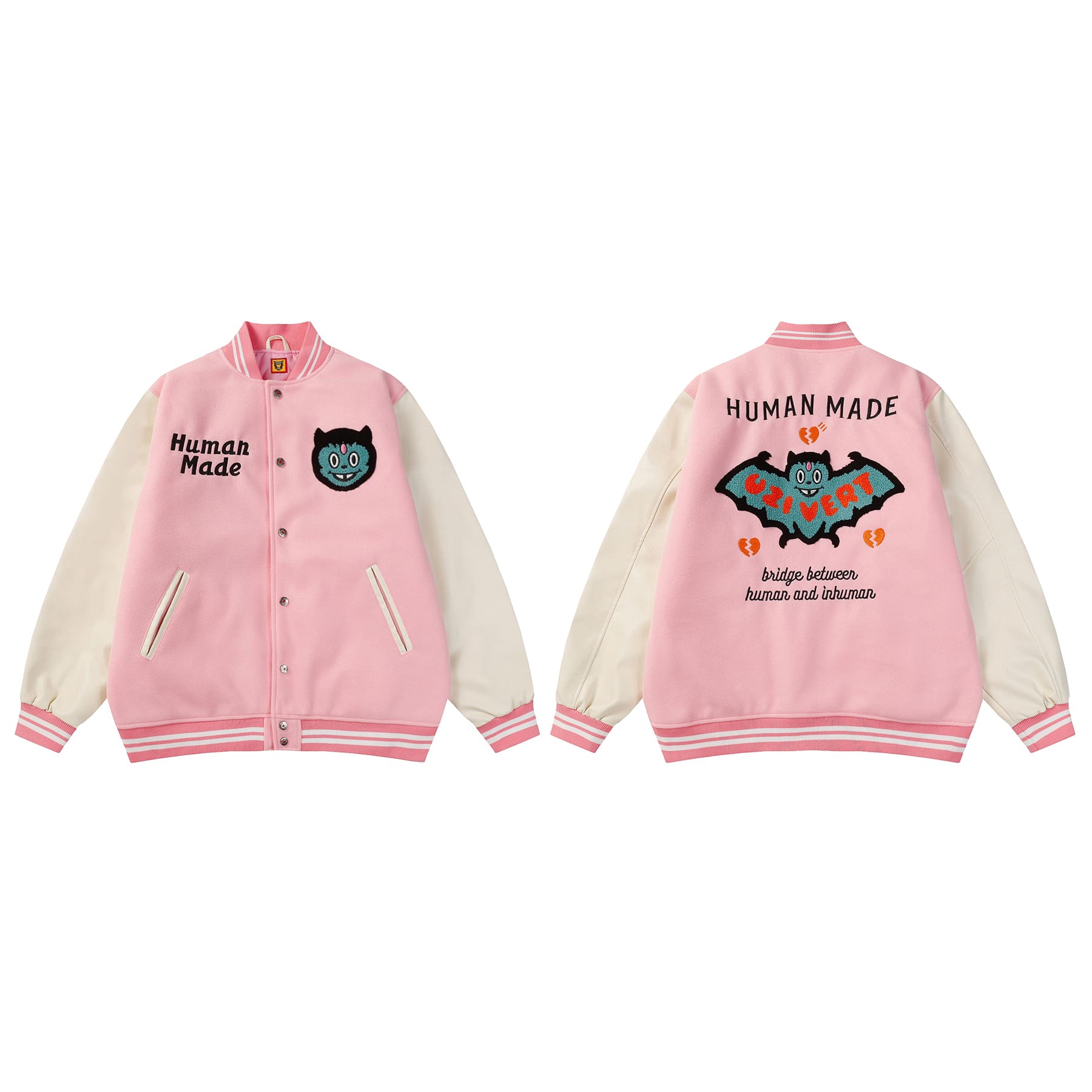 retro Hvm*n M*de cho baseball jacket