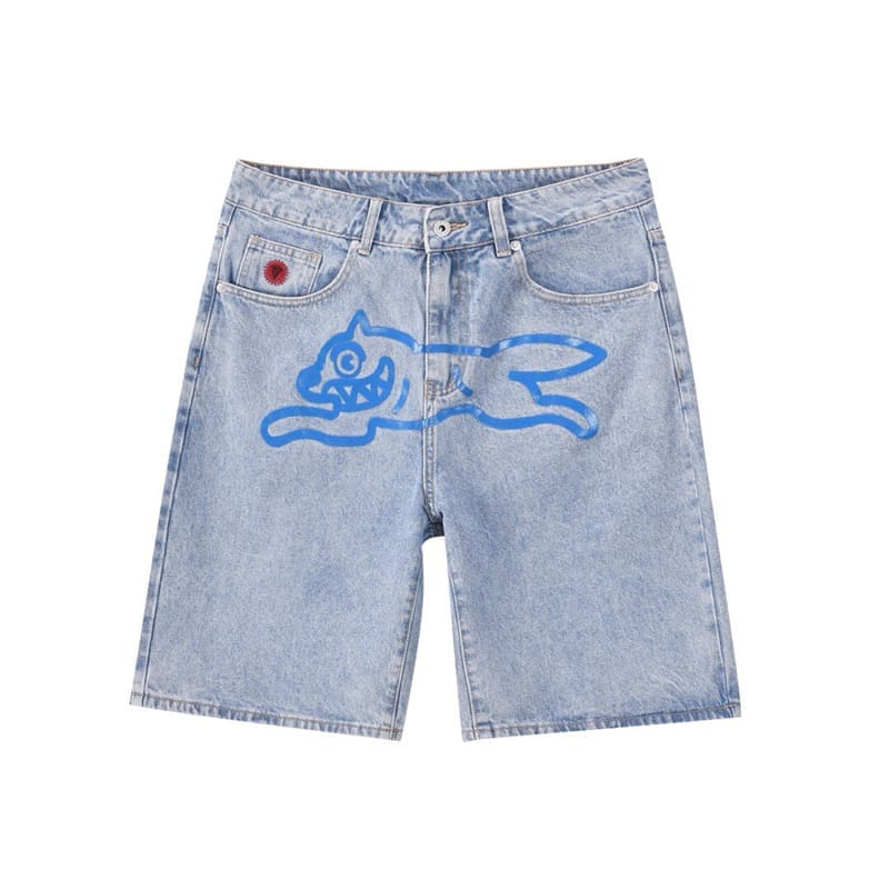 Bbc Ice Cream Flying Dog Denim Shorts