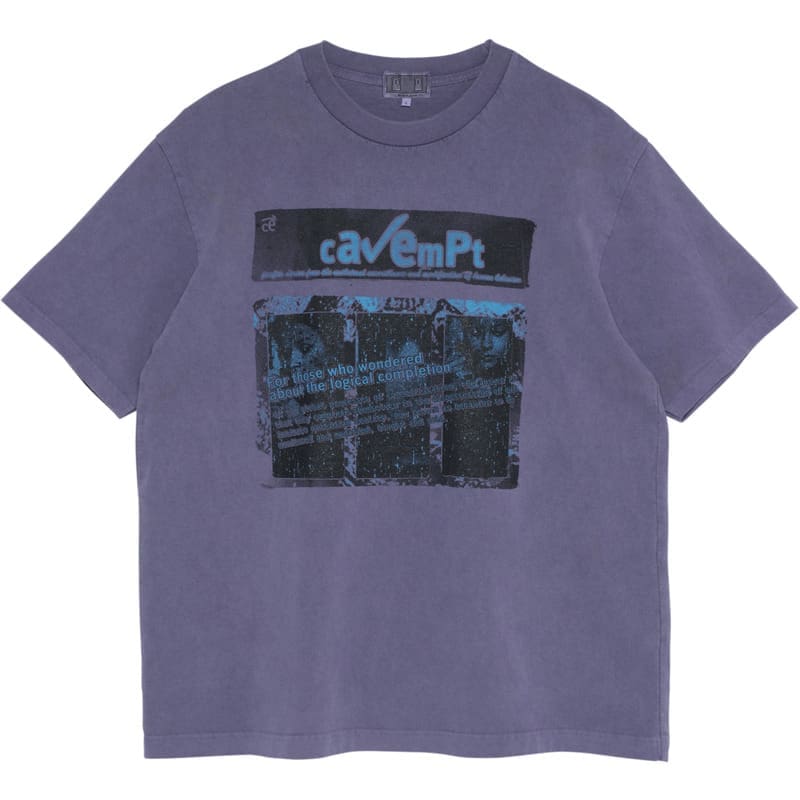 Cavempt Washed Old Purple Batik Tee