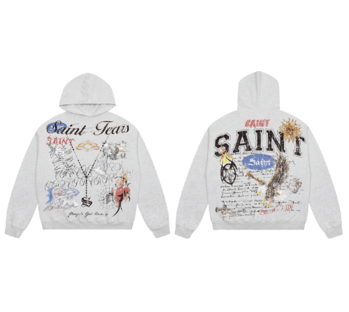Saint Michael Washed-Out Vintage Hoodie 1