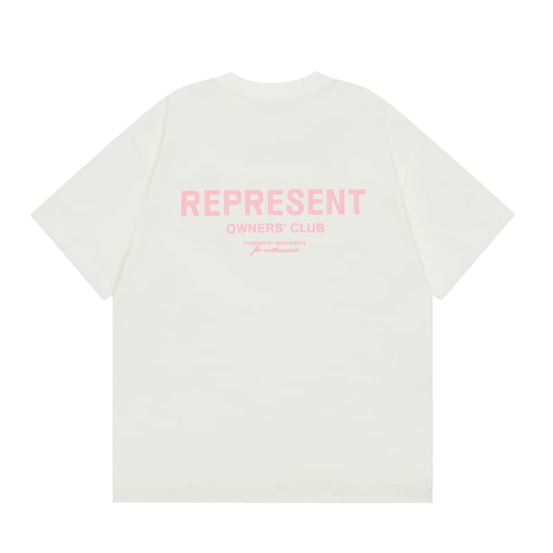 Represent Basic Letter Logo High Street Loose T-Shirt for Men and Women