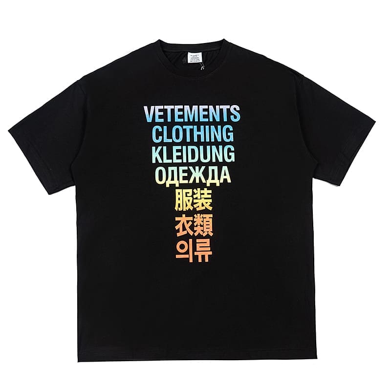 Vetements Letter Print Oversized Tee