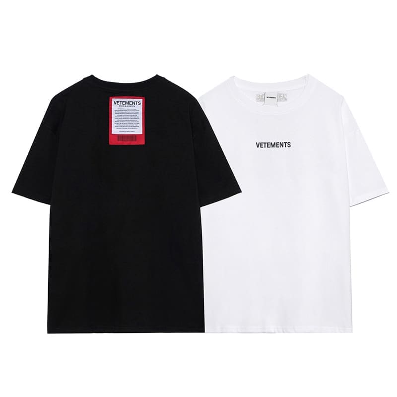 Vetements Letter Red Patch Tee