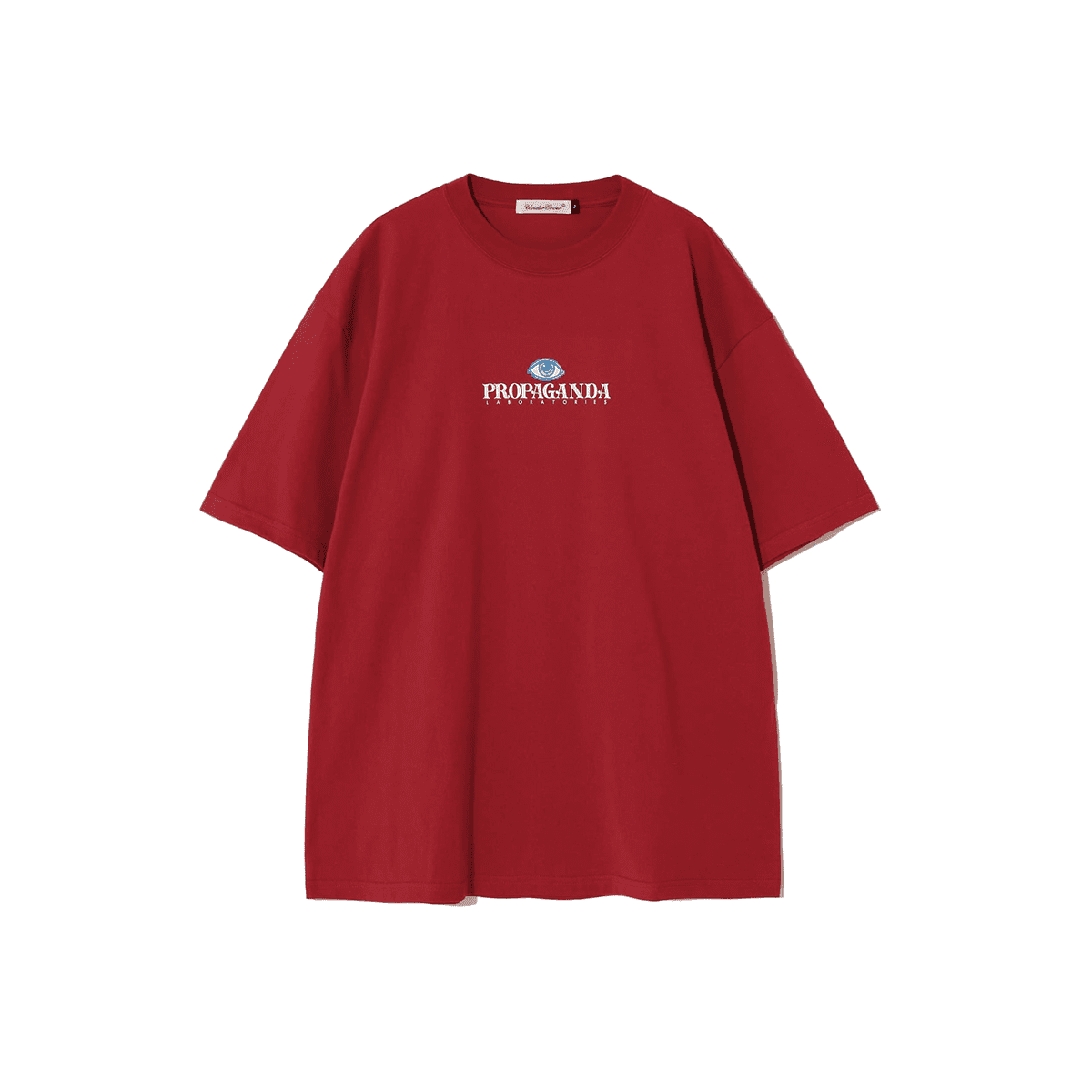 Undercover Blue Eyes Retro Washed Print Loose T-Shirt for Men and Women