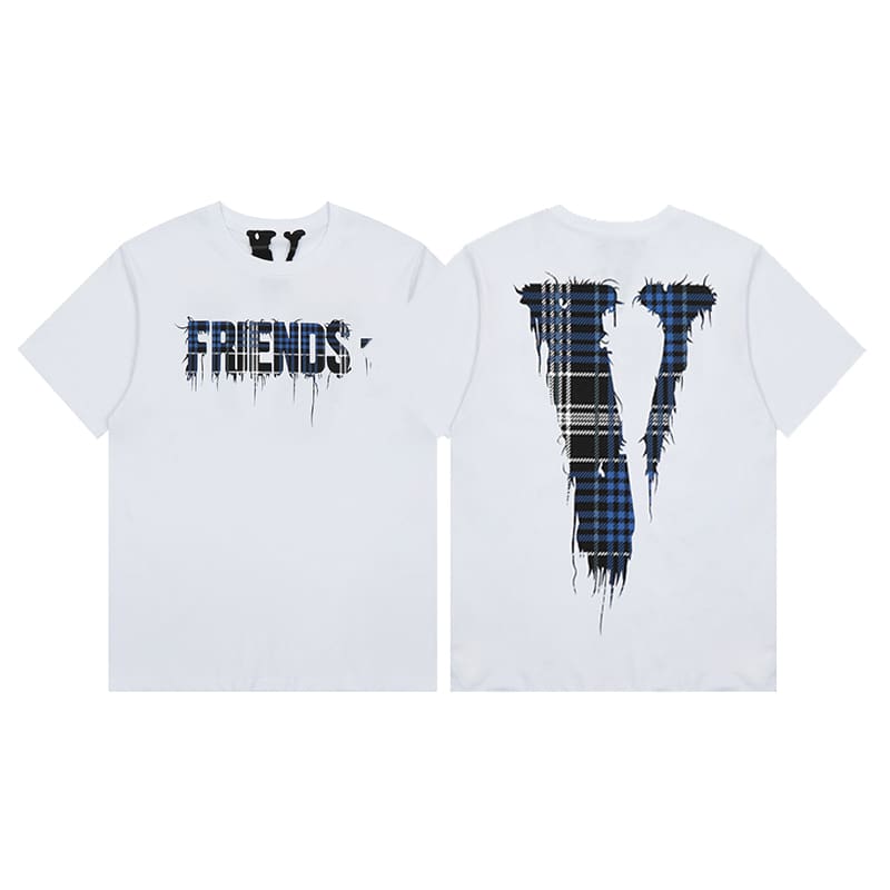 VLONE FOG 999 Juice WRLD Butterfly Print Large V Short Sleeve T-Shirt