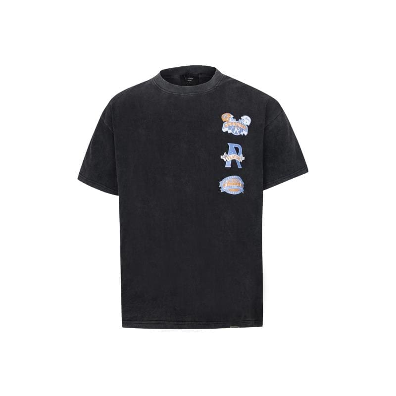 Represent Retro Washed Distressed High Street Loose Casual T-Shirt