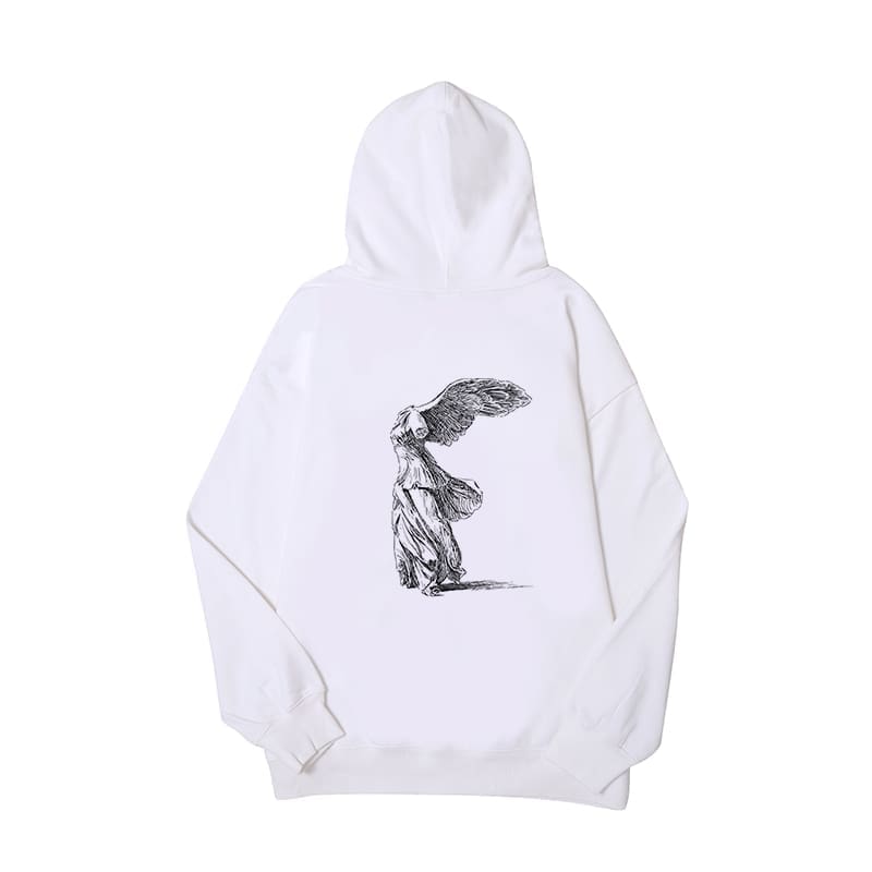 Yohji Yamamoto Sketch Folding Wing Angel Hoodie