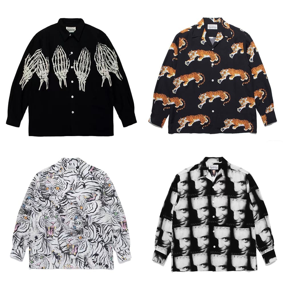 Wacko Maria Hawaiian Style Long Sleeve Shirt