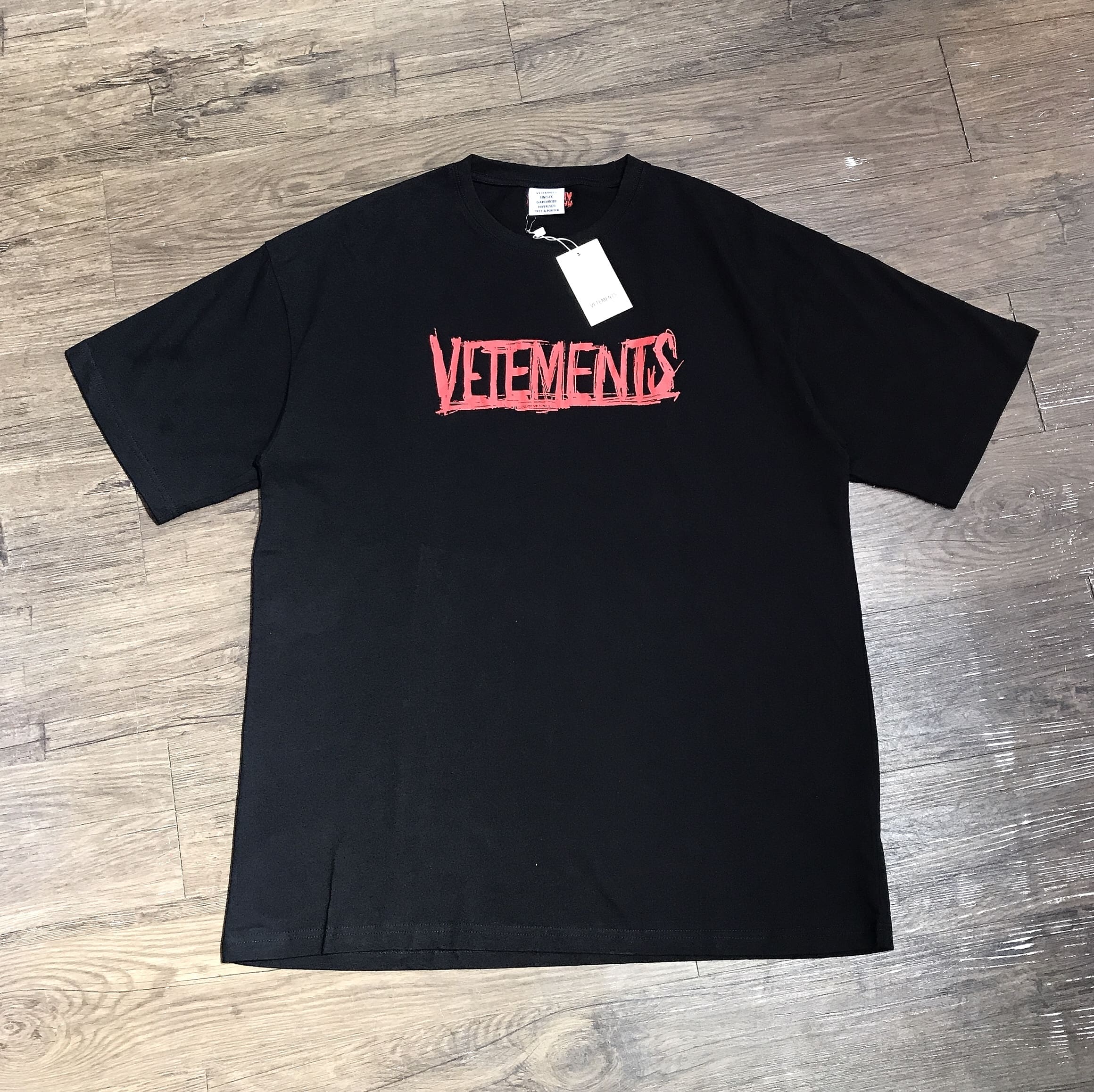 Vetements Letter Print Oversized Tee