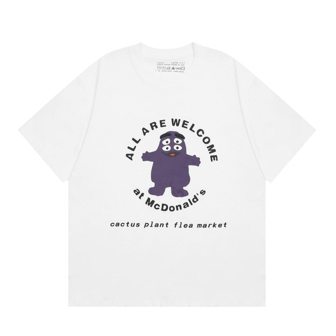 Cpfm.Xyz X Mcdonalds X Cactus Jack Purple Milkshake Tee