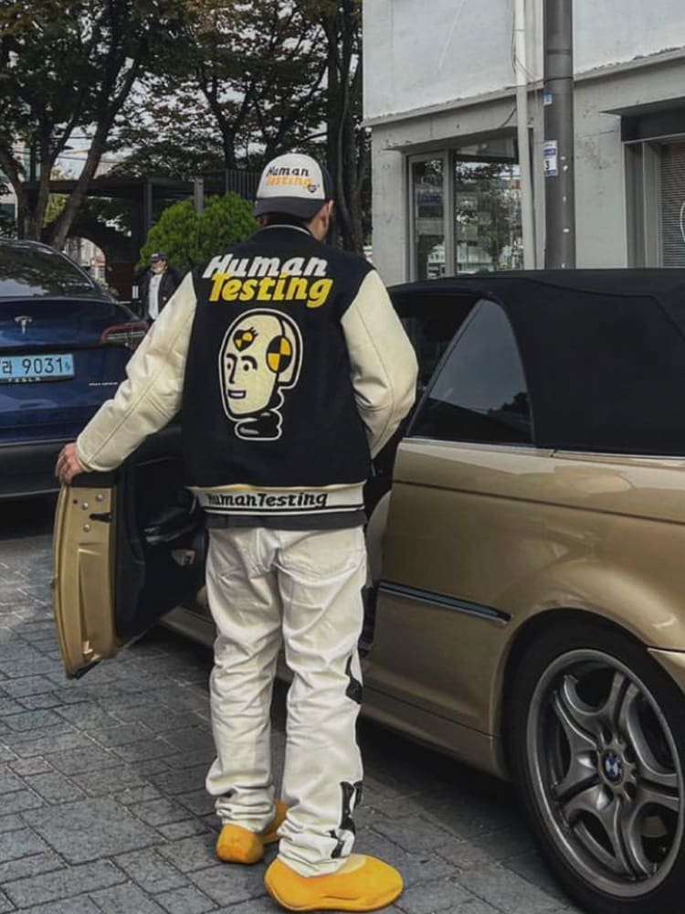 retro Hvm*n M*de cho baseball jacket